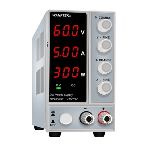 WANPTEK 60V 5A BENCH DC alimentatore regolabile, 3 cifre, riparazione, laboratorio, DESIGN, scuole, TEST, placca, carica, NPS605W - Product Image 4