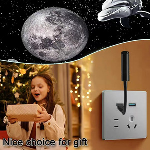 LED Moon Night <b>Light</b> USB Powered Tap Control Multicolored Changing Colors <b>Projector</b> For Bedroom Nursery - Product Image 2