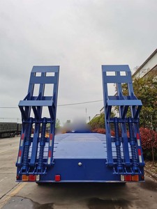 Semi-remorque surbaissée en acier au carbone de haute qualité, conteneur-citerne, <span class=keywords><strong>porte</strong></span>-conteneurs, remorque de camion épaissie sur mesure, quatre <span class=keywords><strong>essieux</strong></span>, 48 m³ - Product Image 2