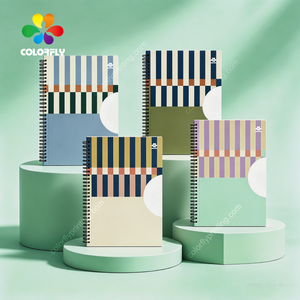 Quaderno <span class=keywords><strong>a</strong></span> Spirale <span class=keywords><strong>A4</strong></span> con Copertina Rigida <span class=keywords><strong>a</strong></span> <span class=keywords><strong>Righe</strong></span> Geometriche, Personalizzabile per Scuola e Ufficio - Product Image 6