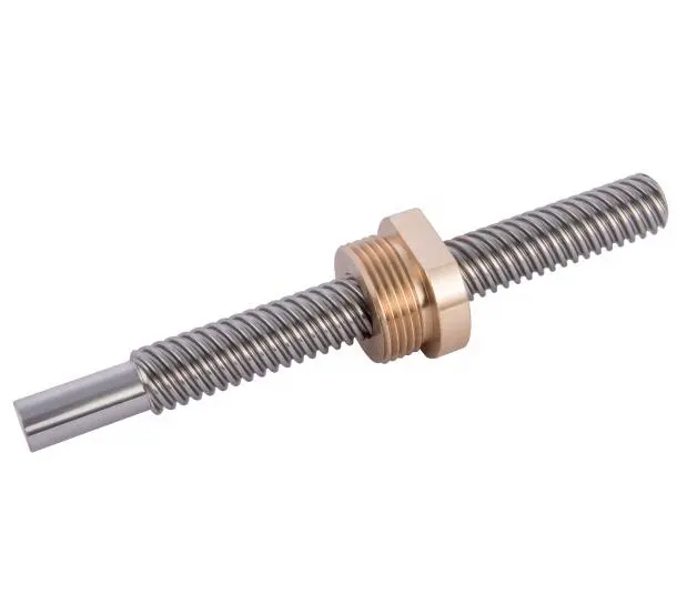 T8 8mm L100mm-1200mm Acme Thread Lead Screw and Copper Nut for 3D Printer Z Axis 