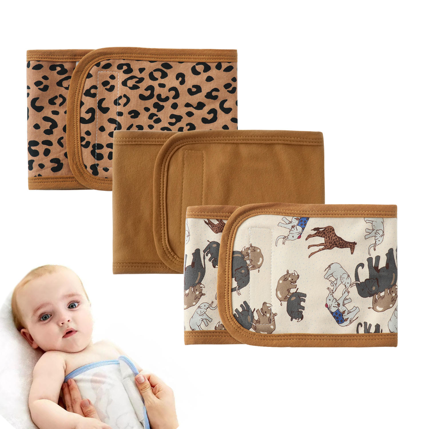 Pcs Set Newborn Belly Wrap Comfort Cotton Umbilical Cord Cover