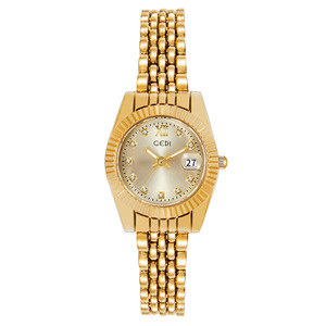 2025 nuevo reloj elegante para mujer elegante correa de acero inoxidable con diamantes de imitación reloj de pulsera Simple y elegante - Product Image 4