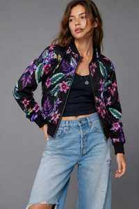 Veste florale pour femme de qualité export, élégante, à manches longues, décontractée, pour l'hiver, disponible à un prix raisonnable - Product Image 2