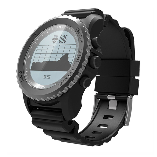 New Arrival GPS Smart Watch IPS IP68 Waterproof Screen Heart Rate Monitor Fitness Tracker Alloy Case Silica Gel Band 5-10 Days