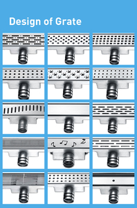 Khả Năng Lưu Lượng Cao 304 Thép Không Gỉ Side Thoát Nước Sàn Cống Tuyến Tính 500-1000Mm Dài Tắm Thoát Nước Sàn Cho Phòng Tắm - Product Image 2
