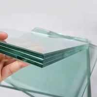 Verre de sécurité transparent sur mesure avec bord poli pour garde-corps de balcon, cloison de fenêtre, verre feuilleté PVB 6+6 8+8