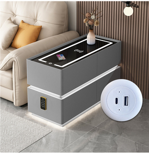 Smart Tech Nightstand, Solid Wood Bedroom Furniture, Wireless Charging <strong>Sofa</strong> <strong>Side</strong> <strong>Table</strong> for Living Room, Bluetooth Speaker - Product Image 4