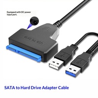 Cable de Datos USB3.0 a SATA2.0 de Alta Calidad para Disco Duro Externo, Cable Easy Drive con Unidad de Estado Sólido Mecánica de 2.5 y 3.5 Pulgadas