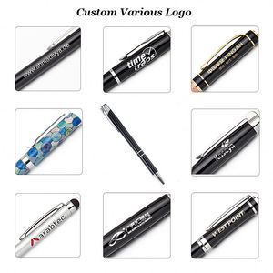 Factory Custom <b>Gift</b> Promotional Business Ball <b>Pens</b> Travel Customized Logo Black Slim Aluminum Body Metal Ballpoint <b>Pen</b> - Product Image 4