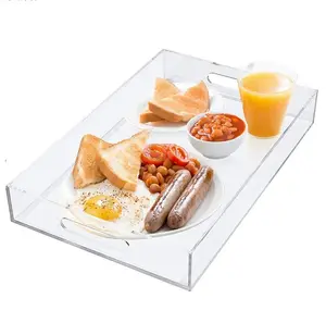 Factory Custom Acrylic serving tray for restaurant and home