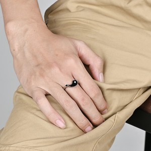 Chinese Style Tai Chi Yin Yang <b>Ring</b> Titanium Steel Unisex Couple Jewelry Gift Black And White Design - Product Image 4