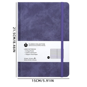 Nouveaux produits 2026-2027 : Carnet en cuir à pages lisses pour la planification personnelle et professionnelle - Product Image 2