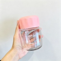 Mini bouteille en verre borosilicate, tasse graduée créative pour lait, café, lait de soja