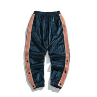 Joggeur en velours pour hommes, pantalon de survêtement, personnalisé, pour automne, avec Patch en caoutchouc, cordon de serrage, grande taille, Cargo