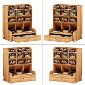 Organizador de Escritorio de Bambú con Cajón y Porta Lápices para Almacenamiento de Papelería de Oficina y Organización de Escritorio, <span class=keywords><strong>Venta</strong></span> Caliente de Fábrica - Product Image 5