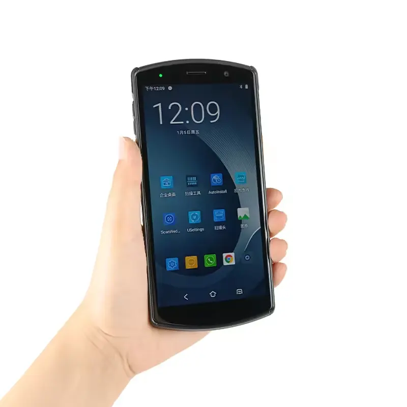 XT8010 XTIOT pemindai kode batang Android 11, pemindai kode batang Android PDA ponsel industri tipe-c cahaya