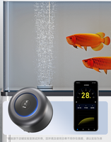 Pompe submersible de luxe à double chambre d'air, ultra silencieuse, à économie d'énergie, avec éclairage LED à changement de couleur, pour usage extérieur, emballage en boîte