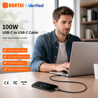 Câble de charge rapide USB C vers USB C PD 100W, coque en alliage de zinc, cordon tressé durable pour ordinateur portable, iPad, Macbook, Samsung