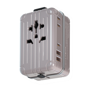 Nuova valigia creativa Design universale adattatore da viaggio EU US UK AUS Plug All in One GaN PD 35W veloce adattatore da viaggio - Product Image 1