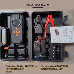 Alimentation portable, booster d'urgence automobile 12V 7200mAh, démarreur de secours avec compresseur d'air 150Psi - Product Image 3