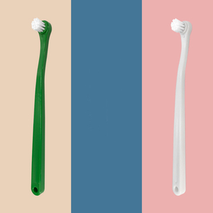 Cepillo de dientes de cerdas suaves para mascotas, cepillo de dientes con cabeza redonda de color sólido, elimina el <span class=keywords><strong>mal</strong></span> <span class=keywords><strong>aliento</strong></span>, para gatos y perros, venta al por mayor - Product Image 6