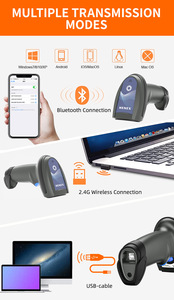 Henex HC-5208SR cầm tay máy quét không dây, 1D 2D mã <span class=keywords><strong>QR</strong></span> & đầu đọc OCR, USB 2.4 Gam Bluetooth, bán lẻ & IOS <span class=keywords><strong>Android</strong></span> tương thích - Product Image 5