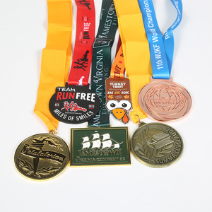 Custom Design Souvenir Zinc Alloy 3D Gold Sport Medal Personalized Logo Gold/Silver/Bronze Portable Letterpress Printed Casting