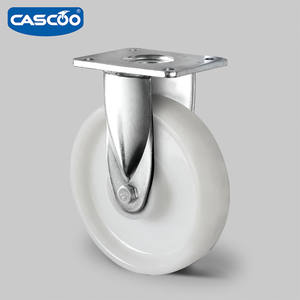 Cascoo 5 אינץ כבד כבד ניילון caster גלגלים מסתובבים מדפים ניידים עם כדור כפול, קיבולת עומס 500 ק "ג - Product Image 4