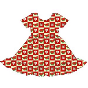 Abito Estivo <span class=keywords><strong>per</strong></span> Bambine in Seta di Latte, Vestito Morbido a Maniche Corte <span class=keywords><strong>per</strong></span> <span class=keywords><strong>Neonata</strong></span>, Abito Girevole <span class=keywords><strong>per</strong></span> Bambina, Personalizzabile, Esente da Dazi Doganali - Product Image 2