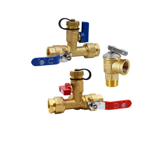 Kit Valvola <span class=keywords><strong>per</strong></span> <span class=keywords><strong>Scaldabagno</strong></span> Istantaneo 3/4 IPS Personalizzato - Ottone con Valvola di Sicurezza - Product Image 6