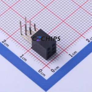 FFH25406-T06B1004K6K Pin Socket Bent Lead Through Hole,P=2.54mm Connector 3x2P 2.54mm 2.54mm Square Hole - Product Image 1