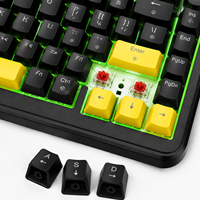 Clavier mécanique de jeu FIFINE GK2 75% avec éclairage RGB, clavier filaire à commutation à chaud, macros programmables pour ordinateur de bureau et ordinateur portable