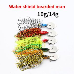 Señuelo de Silicona Impresa con Diseño de Falda de Chatterbait, 70mm 14g, Spinnerbait con Aspas para Acción en Aguas Medias, Pesca en Agua Salada y Dulce con Anzuelos - Product Image 2