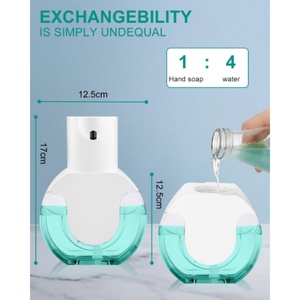 Dispensador de Jabón Automático de Pared con Logotipo Personalizado, Nueva Tendencia, 4 Niveles Ajustables, Recargable por USB - Product Image 4