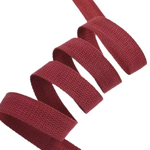 Rubans en <span class=keywords><strong>coton</strong></span> naturel 100% tissés à plat sur mesure en gros pour étiquettes faites à la main, étiquettes de vêtements en <span class=keywords><strong>sergé</strong></span> - Product Image 4