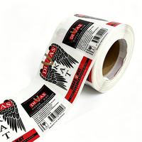 Venta Directa de Fábrica, Etiquetas Adhesivas de Vinilo Personalizadas, Impermeables, con Impresión CMYK, para Envasado de Botellas de Vodka y Tequila
