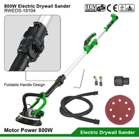 Outils électriques 800W ponceuse murale électrique à main lumière LED mur Surface mastic meulage ponceuse électrique pour cloisons sèches