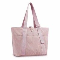 Sac fourre-tout en nylon prêt à être expédié pour femmes, logo personnalisé, grande capacité, multi-poches, fermeture éclair, sac à bandoulière, vente en gros pour le travail, la gym, les voyages