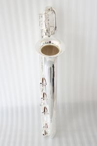 バリトンサックス低a〜高F # Ebトーン真鍮ボディシルバーメッキクラシック和風デザインバリトンサックスOEM - Product Image 3