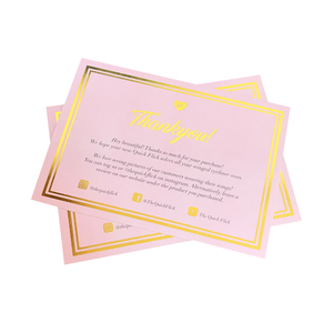 Diretta della fabbrica Stampa Personalizzata di Lusso di Entrambi I Lati della Stagnola di Oro a Caldo Rosa Colore Grazie Di <span class=keywords><strong>Compleanno</strong></span> Felice Biglietti di <span class=keywords><strong>Auguri</strong></span> - Product Image 1