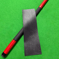 Pembungkus Pegangan Tongkat Biliar Kulit Hitam Berkualitas Premium Tahan Aus untuk Aksesoris Snooker & Biliar