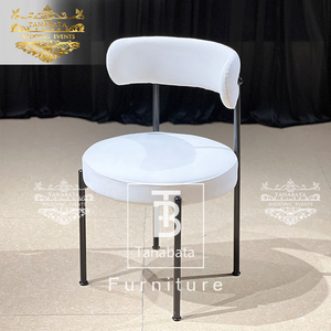 Silla de restaurante de banquete boda Hotel metal cojín Sherpa apilable - Product Image 4