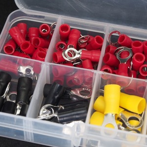 Terminal de crimpado para ingeniería química, calibre 6-0, 12-22, de cobre, estilo europeo, preaislado, para conexión de cables, 102 unidades - Product Image 1