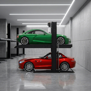 Elevador de Estacionamiento de Doble Columna, Elevador Hidráulico para Vehículos de 3200 kg para SUV y Camionetas <span class=keywords><strong>con</strong></span> <span class=keywords><strong>Plataforma</strong></span> Ancha - Product Image 1