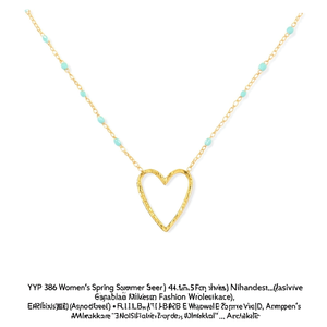 Collana da Donna YFB 386 Primavera Estate 44.5cm con Ciondolo in Smalto e Acciaio Inossidabile, Collana alla Moda per il Commercio all'Ingrosso - Product Image 3