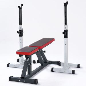 Support de Squat Réglable Robuste pour Haltères et Bench Press – Idéal pour la Musculation à Domicile et l'Entraînement de Force – Équipement de Fitness - Product Image 2