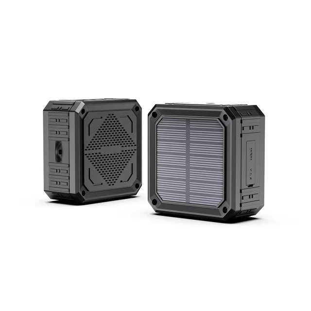 Solar Bluetooth Speaker Waterproof Wireless Floating Speaker with Keychain for Beach Pool Party