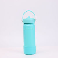 Nouveau Gobelet Isotherme Classique en Acier Inoxydable Anti-Fuite Sans BPA de 20 oz avec Poignée et Paille, Modèle 2026, Vente Chaude