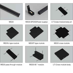 Ushine chất lượng tốt hiện đại cửa hàng văn phòng nhà lõm Nhôm dẫn từ ánh sáng theo dõi - Product Image 6